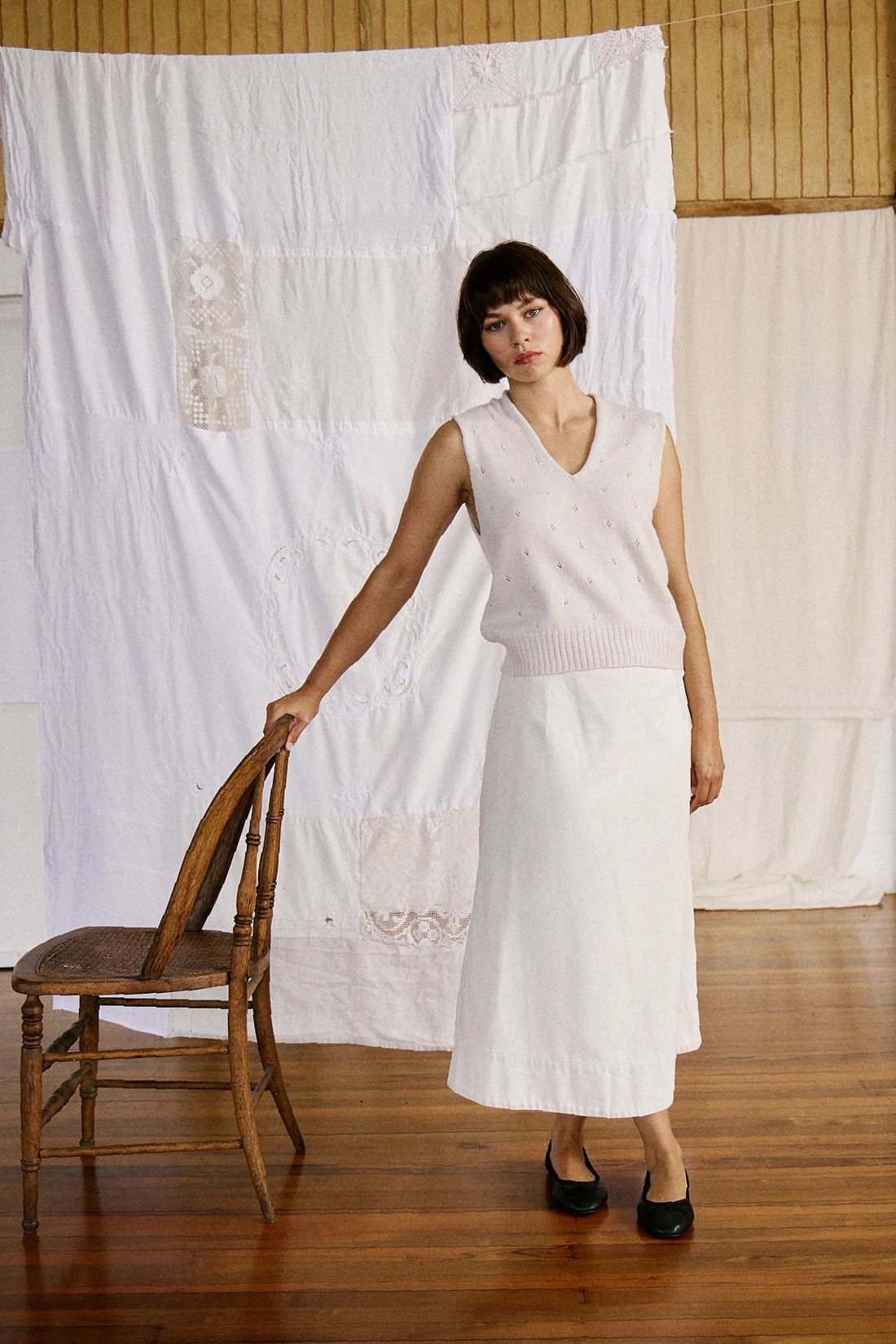 
                  
                    Glimmer Lace Vest - Francie
                  
                