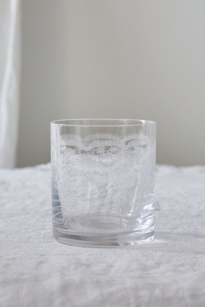 
                  
                    Etched Floral Water Glasses
                  
                